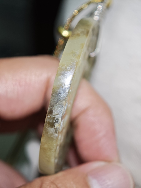古玩玉器做舊仿漢代“谷紋玉璧”真品鑒賞圖