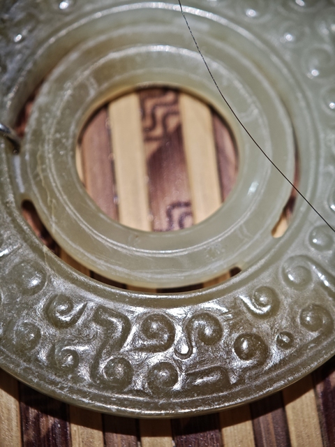 古玩玉器做舊仿漢代“谷紋玉璧”真品鑒賞圖