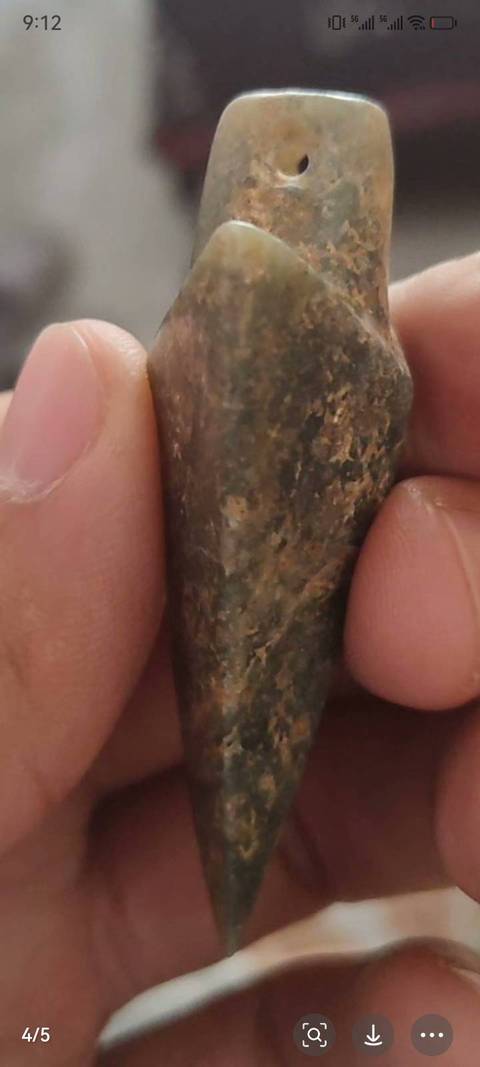 古玩玉器和田玉雕“箭簇”真品鑒賞圖