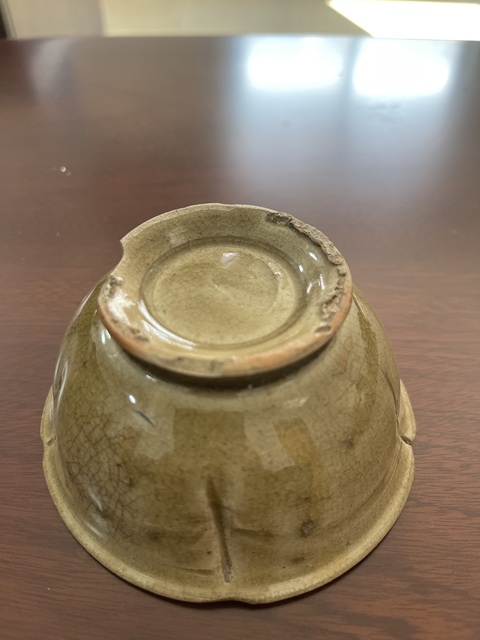 古玩陶瓷當代·青釉花口盞 真品鑒賞圖