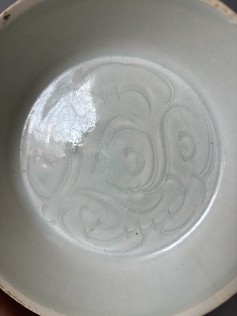 古玩陶瓷湖田窯鳳尾洗真品鑒賞圖