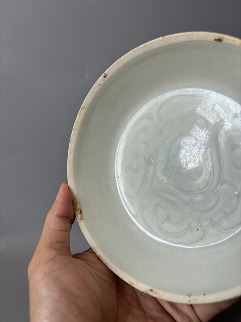 古玩陶瓷湖田窯鳳尾洗真品鑒賞圖