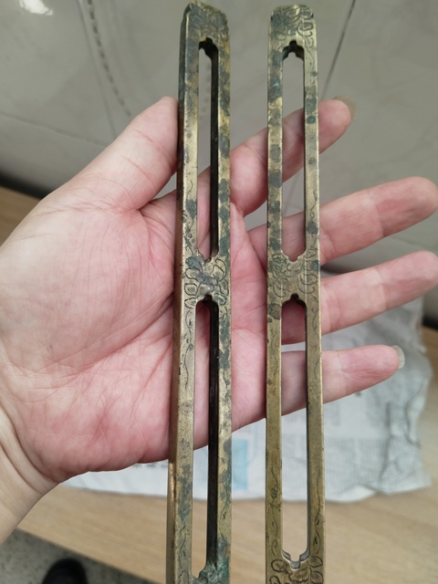 古玩銅器鎮尺真品鑒賞圖