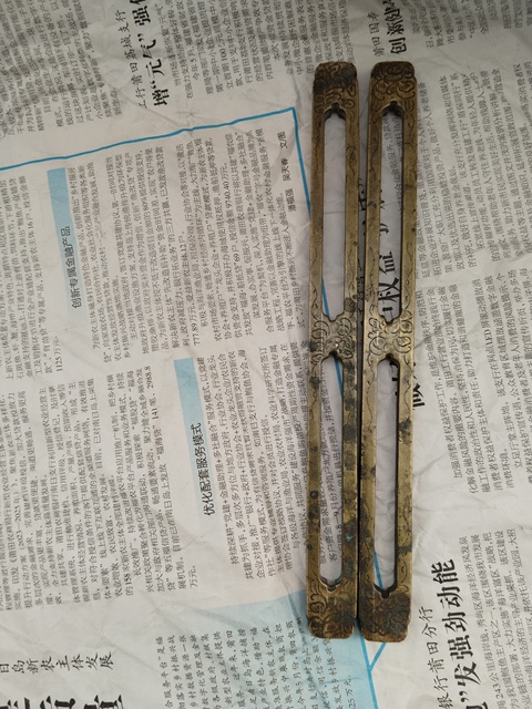 古玩銅器鎮尺真品鑒賞圖