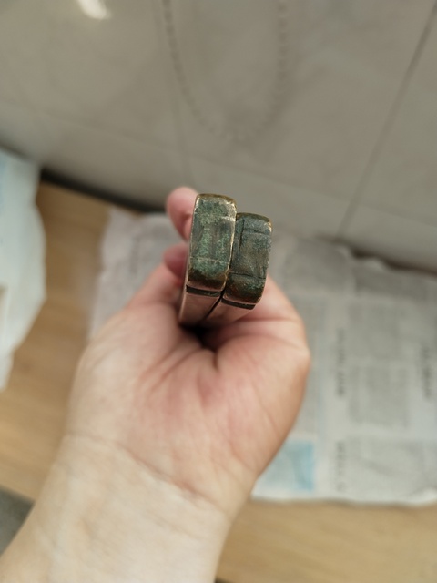 古玩銅器鎮尺真品鑒賞圖