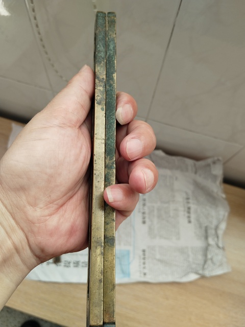 古玩銅器鎮尺真品鑒賞圖