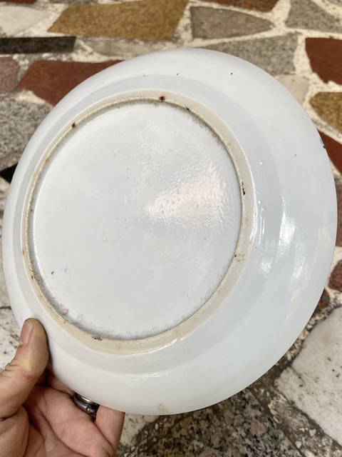 古玩陶瓷花鳥紋盤真品鑒賞圖