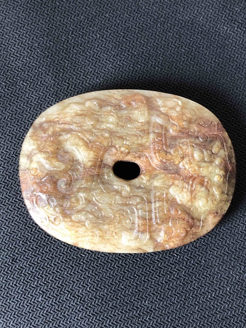 古玩玉器提油仿古“玉璧”拍賣，當(dāng)前價(jià)格2000元