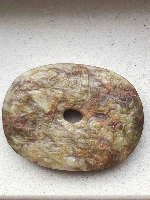 古玩玉器提油仿古“玉璧”拍賣，當(dāng)前價(jià)格2000元