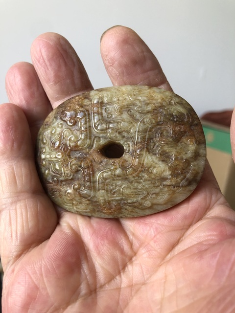 古玩玉器提油仿古“玉璧”拍賣，當(dāng)前價(jià)格2000元
