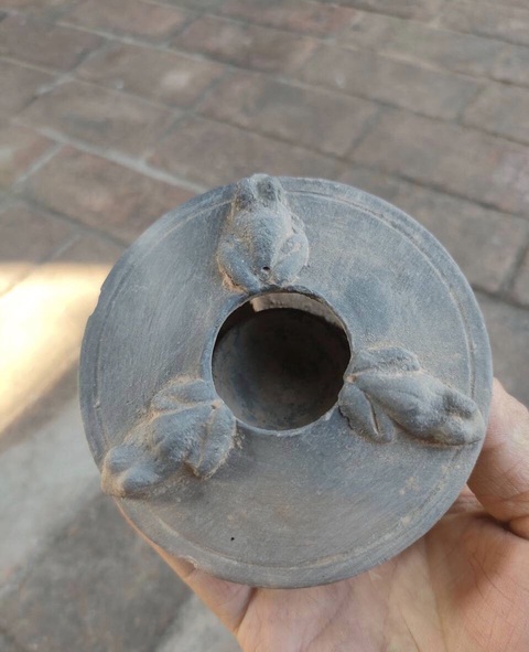 古玩陶瓷黑陶溫酒爐真品鑒賞圖