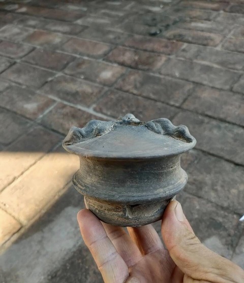 古玩陶瓷黑陶溫酒爐真品鑒賞圖