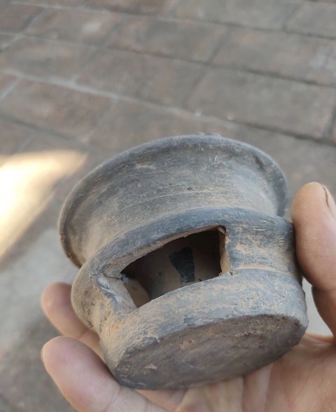 古玩陶瓷黑陶溫酒爐真品鑒賞圖