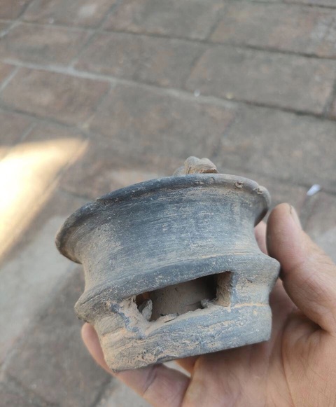 古玩陶瓷黑陶溫酒爐真品鑒賞圖