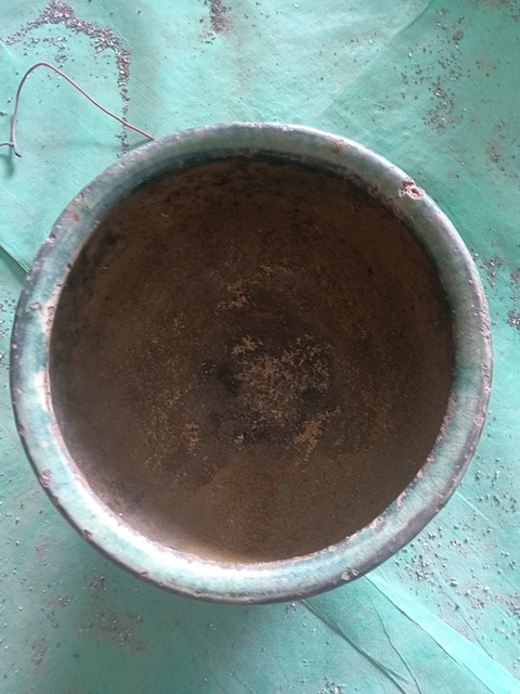古玩陶瓷綠釉缸真品鑒賞圖
