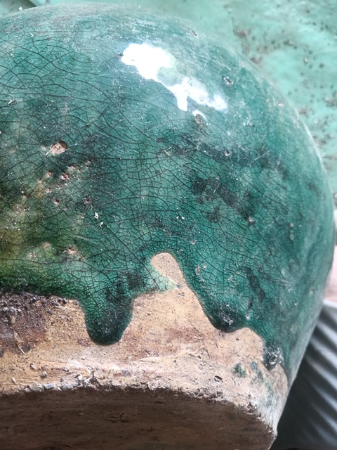 古玩陶瓷綠釉缸真品鑒賞圖