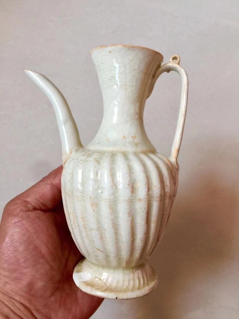 古玩陶瓷影青釉瓜楞執壺拍賣,當前價格16000元