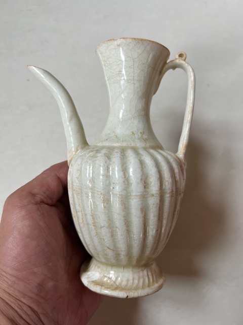 古玩陶瓷影青釉瓜楞執壺拍賣,當前價格16000元
