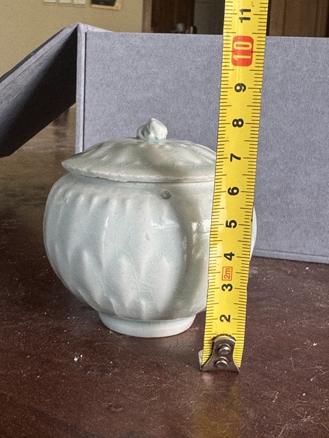 古玩陶瓷南宋湖田窯蓋罐真品鑒賞圖