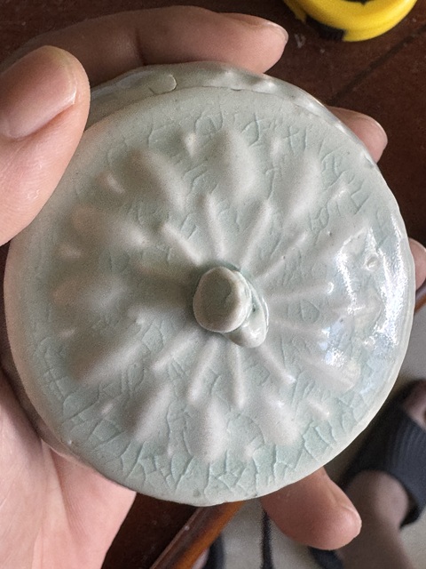 古玩陶瓷南宋湖田窯蓋罐真品鑒賞圖