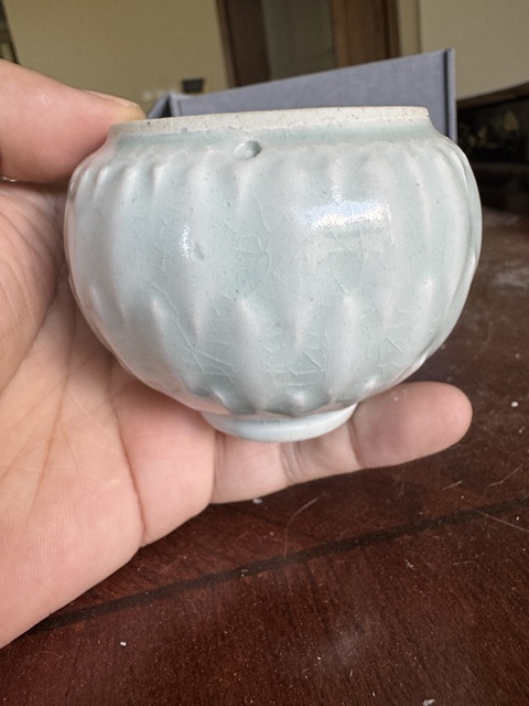 古玩陶瓷南宋湖田窯蓋罐真品鑒賞圖