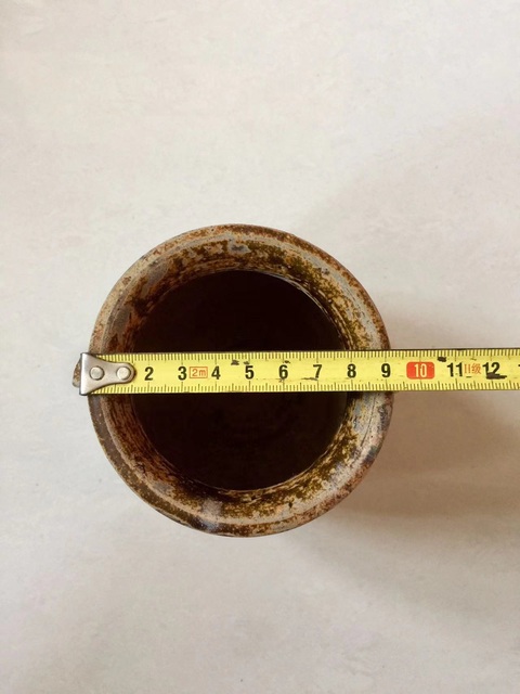古玩陶瓷宣州窯褐釉雙系罐拍賣,當前價格1200元