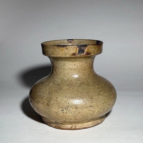 古玩陶瓷青瓷點彩唾壺真品鑒賞圖