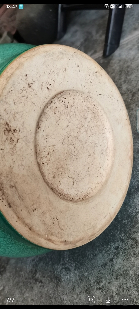 古玩陶瓷綠釉瓶真品鑒賞圖