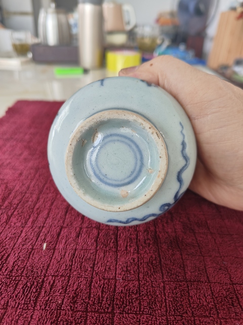 古玩陶瓷青花八寶紋香爐真品鑒賞圖