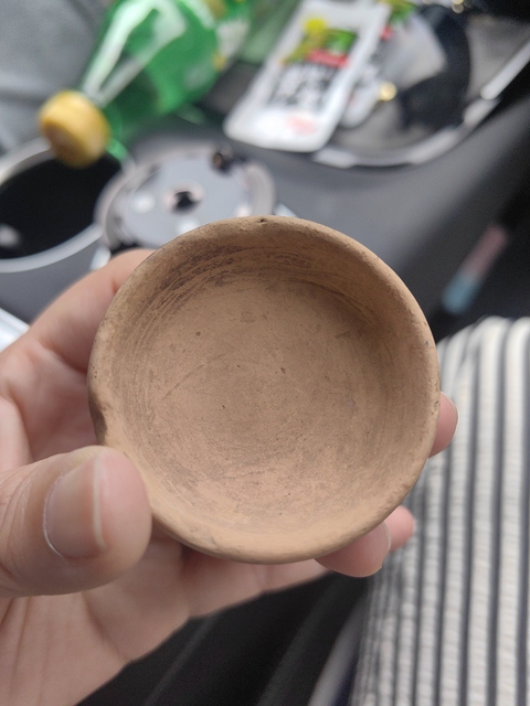 古玩陶瓷陶碟一個真品鑒賞圖