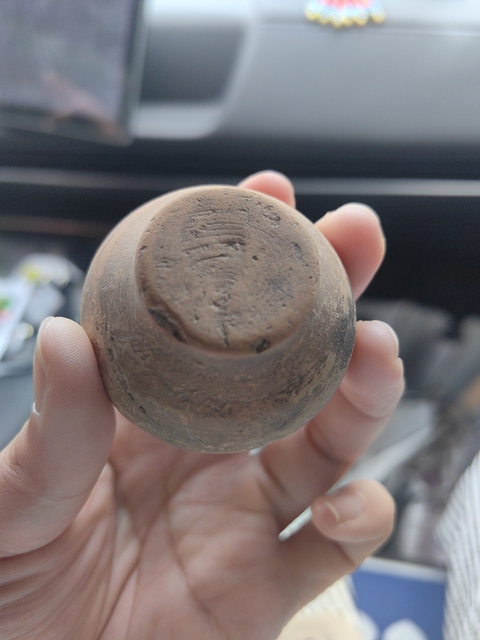 古玩陶瓷陶碟一個真品鑒賞圖
