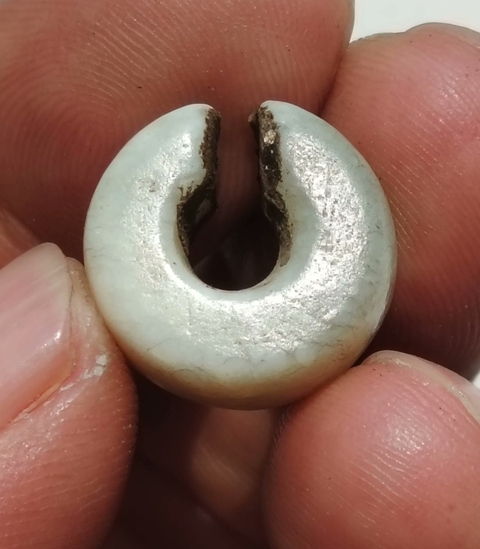 古玩玉器仿古玉玦真品鑒賞圖
