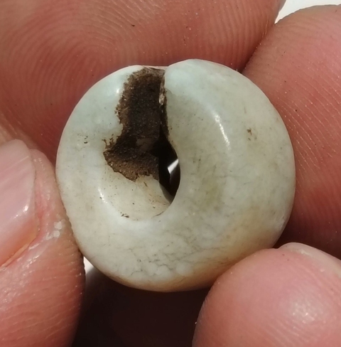古玩玉器仿古玉玦真品鑒賞圖