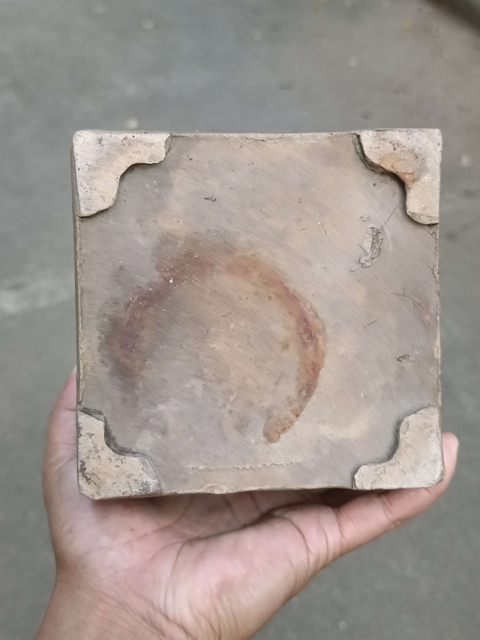 古玩陶瓷宜興白泥紫砂胎綠鈞釉萬字紋茶葉罐真品鑒賞圖