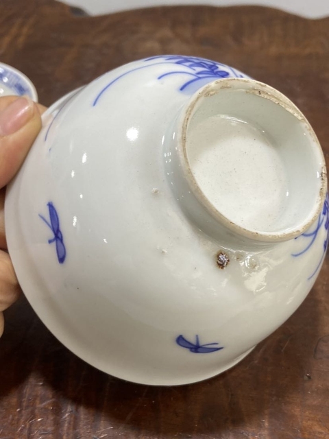 古玩陶瓷青花釉下彩蓋碗真品鑒賞圖