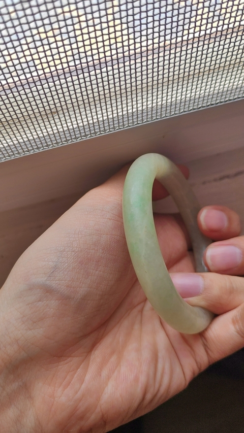 古玩玉器翡翠鐲子真品鑒賞圖