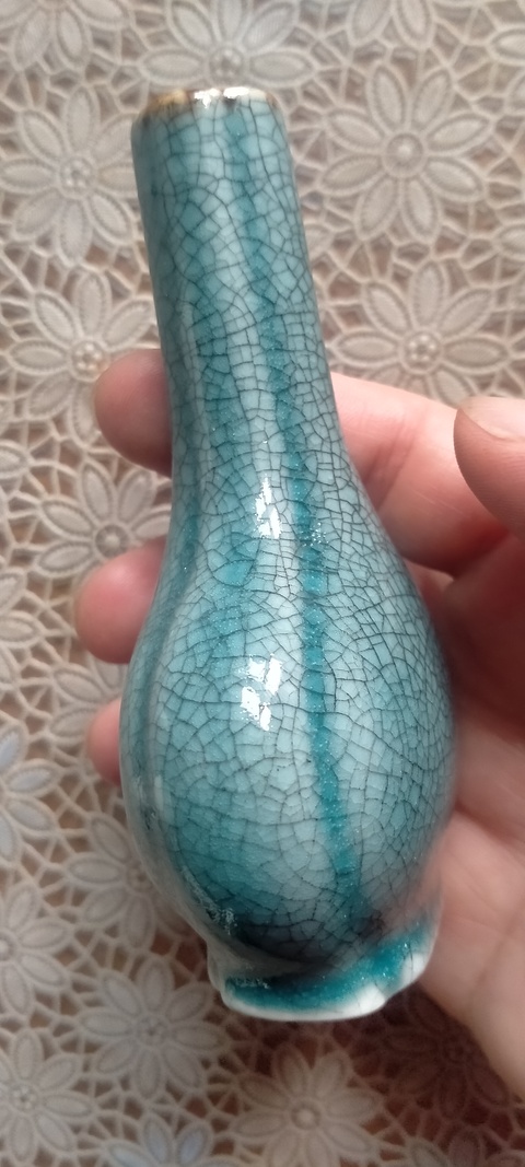 古玩陶瓷長頸瓶真品鑒賞圖
