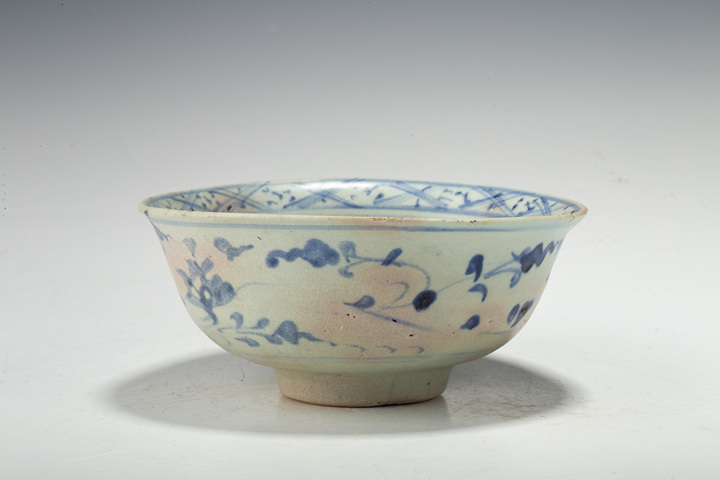 古玩陶瓷明早·青花花卉紋碗真品鑒賞圖