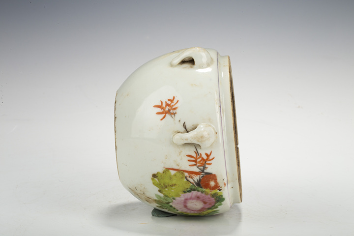 古玩陶瓷民國(guó)·淺絳彩花鳥(niǎo)紋四系粥罐拍賣，當(dāng)前價(jià)格0元