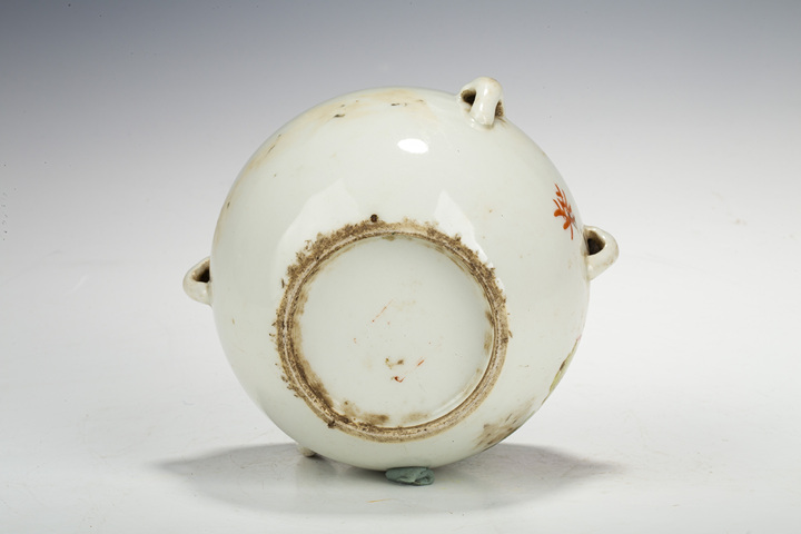 古玩陶瓷民國(guó)·淺絳彩花鳥(niǎo)紋四系粥罐拍賣，當(dāng)前價(jià)格0元