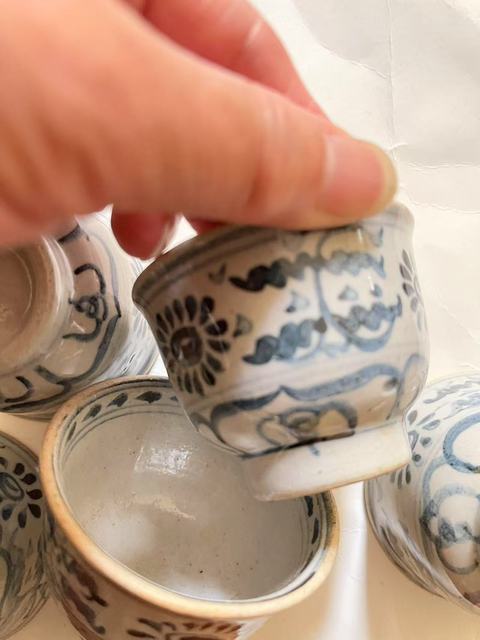 古玩陶瓷安南窯青花杯真品鑒賞圖