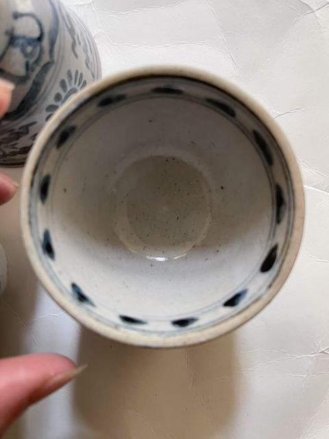 古玩陶瓷安南窯青花杯真品鑒賞圖