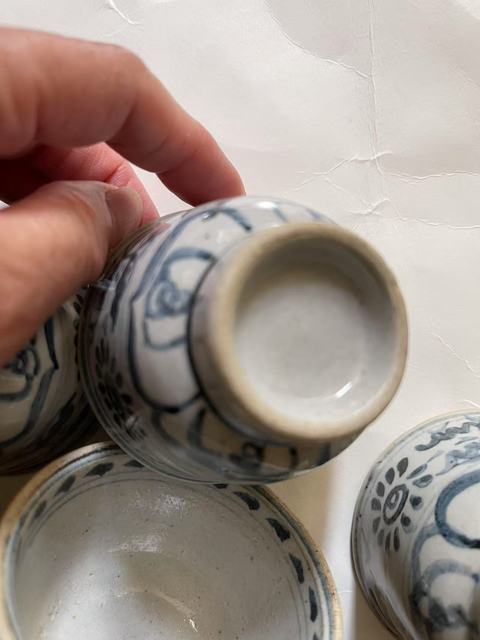 古玩陶瓷安南窯青花杯真品鑒賞圖
