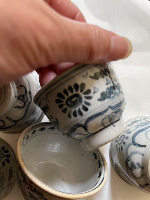 古玩陶瓷安南窯青花杯真品鑒賞圖