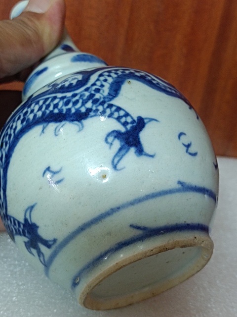 古玩陶瓷龍紋青花葫蘆瓶真品鑒賞圖