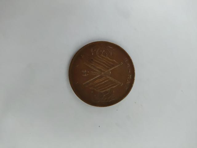 古玩錢幣河南雙旗十文銅元真品鑒賞圖