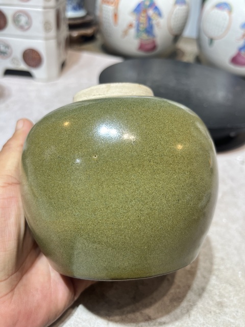 古玩陶瓷茶葉末釉罐真品鑒賞圖