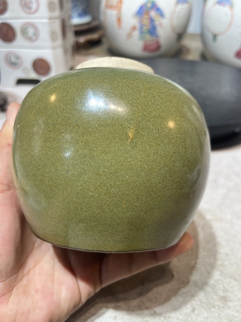 古玩陶瓷茶葉末釉罐真品鑒賞圖