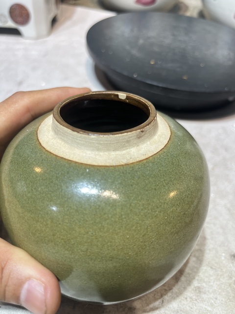 古玩陶瓷茶葉末釉罐真品鑒賞圖