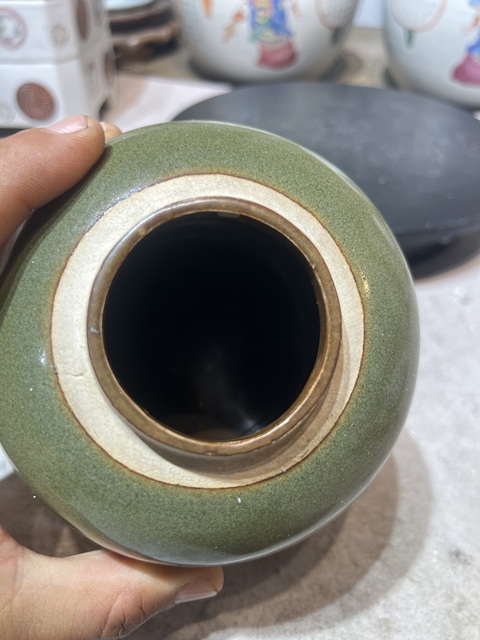 古玩陶瓷茶葉末釉罐真品鑒賞圖